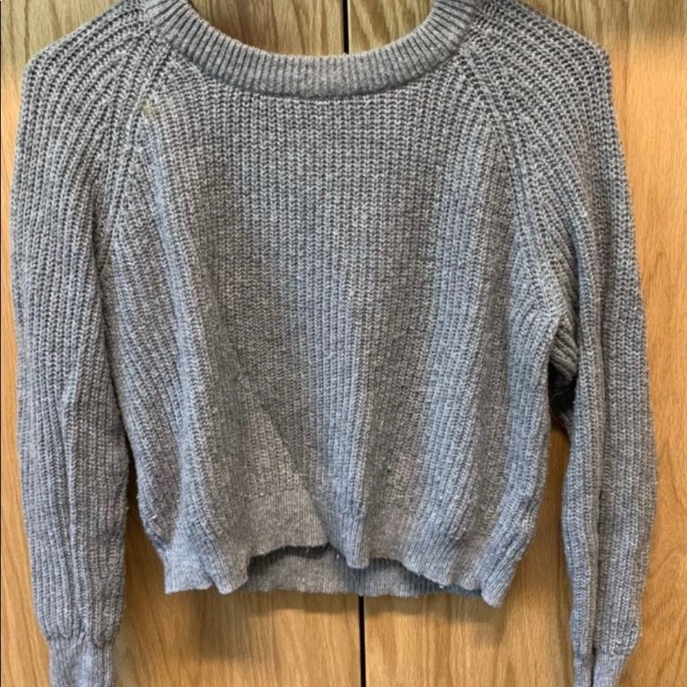 Gray sweater